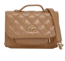 Mini Business Affinity, Leather,  Beige, EKL4JJ4K, 3*